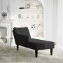 Chaise longue con reposabrazos derecho tela negra by , Daybeds - Ref: Foro24-4009802, Price: 114,26 €, Discount: %