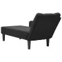 Chaise longue con reposabrazos derecho tela negra by , Daybeds - Ref: Foro24-4009802, Price: 114,26 €, Discount: %