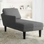 Chaise longue con cojín de tela de pana gris oscuro de , Divanes - Ref: Foro24-4009816, Precio: 121,06 €, Descuento: %