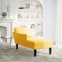 Chaise longue con cojín de tela de pana amarillo claro by , Daybeds - Ref: Foro24-4009821, Price: 120,78 €, Discount: %