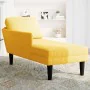 Chaise longue con cojín de tela de pana amarillo claro by , Daybeds - Ref: Foro24-4009821, Price: 120,78 €, Discount: %