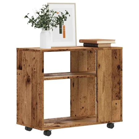 Mesa auxiliar de madera contrachapada envejecida 70x35x55 cm by , Side tables - Ref: Foro24-856026, Price: 48,05 €, Discount: %