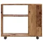 Mesa auxiliar de madera contrachapada envejecida 70x35x55 cm by , Side tables - Ref: Foro24-856026, Price: 48,05 €, Discount: %
