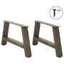 Patas de mesa de centro forma A 2uds acero 70x(30-31) cm by , Table legs - Ref: Foro24-4012827, Price: 66,32 €, Discount: %