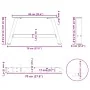 Patas de mesa de centro forma A 2uds acero 70x(30-31) cm by , Table legs - Ref: Foro24-4012827, Price: 66,32 €, Discount: %