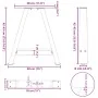 Patas de mesa de centro forma A 2uds acero 38x(42-43) cm von , Tischbeine - Ref: Foro24-4012831, Preis: 58,60 €, Rabatt: %
