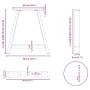 Patas de mesa de centro forma A 2uds acero 80x(72-73) cm von , Tischbeine - Ref: Foro24-4012859, Preis: 90,97 €, Rabatt: %