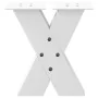 Patas de mesa de centro forma X 2uds acero blanco 30x(30-31) cm by , Table legs - Ref: Foro24-4012929, Price: 75,27 €, Discou...