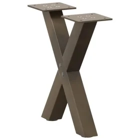 Patas de mesa centro forma X 2uds acero natural 30x(30-31) cm by , Table legs - Ref: Foro24-4012871, Price: 42,79 €, Discount: %