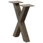 Patas de mesa centro forma X 2uds acero natural 30x(30-31) cm by , Table legs - Ref: Foro24-4012871, Price: 42,79 €, Discount: %