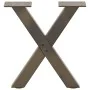 Patas de mesa centro forma X 2uds acero natural 30x(30-31) cm by , Table legs - Ref: Foro24-4012871, Price: 42,79 €, Discount: %