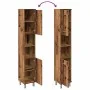 Armario de baño madera contrachapada envejecida 30x30x179 cm by , Bathroom furniture - Ref: Foro24-856140, Price: 91,40 €, Di...