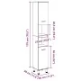 Armario de baño madera contrachapada envejecida 30x30x179 cm by , Bathroom furniture - Ref: Foro24-856140, Price: 91,40 €, Di...