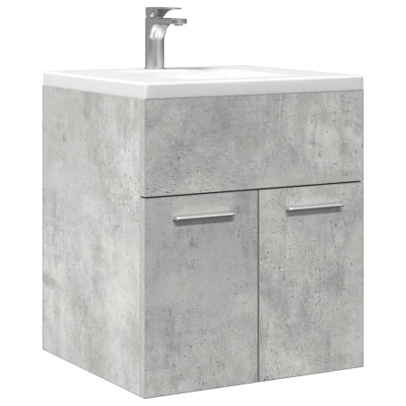Mueble de lavabo madera ingeniería gris hormigón 41x38,5x46 cm by , Bathroom furniture - Ref: Foro24-856204, Price: 35,24 €, ...