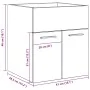 Mueble de lavabo madera ingeniería gris hormigón 41x38,5x46 cm by , Bathroom furniture - Ref: Foro24-856204, Price: 35,24 €, ...