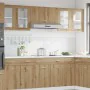 Armario de pared para cocina con puerta cristal roble artesanal by , Kitchen cabinets - Ref: Foro24-856168, Price: 63,96 €, D...