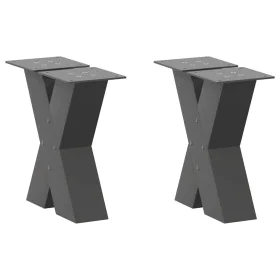 Patas de mesa centro forma X 2uds acero antracita 40x(30-31) cm von , Tischbeine - Ref: Foro24-4012934, Preis: 77,61 €, Rabat...