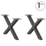 Patas de mesa centro forma X 2uds acero antracita 50x(30-31) cm by , Table legs - Ref: Foro24-4012878, Price: 49,74 €, Discou...