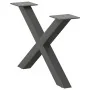 Patas de mesa centro forma X 2uds acero antracita 50x(30-31) cm by , Table legs - Ref: Foro24-4012878, Price: 49,74 €, Discou...