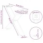 Patas de mesa centro forma X 2uds acero antracita 50x(30-31) cm by , Table legs - Ref: Foro24-4012878, Price: 49,74 €, Discou...