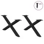 Patas de mesa de centro forma X 2uds acero negro 70x(30-31) cm von , Tischbeine - Ref: Foro24-4012884, Preis: 58,56 €, Rabatt: %
