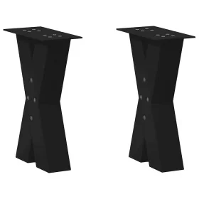 Patas de mesa de centro forma X 2uds acero negro 28x(42-43) cm von , Tischbeine - Ref: Foro24-4012948, Preis: 71,52 €, Rabatt: %