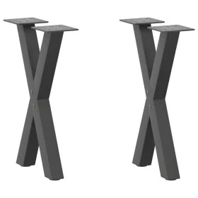 Patas para mesa de centro en forma de X 2 uds antracita acero von , Tischbeine - Ref: Foro24-4012890, Preis: 47,94 €, Rabatt: %