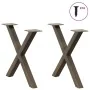 Patas de mesa centro forma X 2uds acero natural 50x(42-43) cm de , Patas para mesas - Ref: Foro24-4012899, Precio: 53,83 €, D...