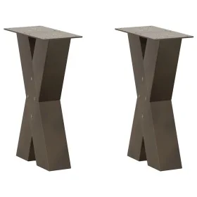 Patas de mesa centro forma X 2uds acero natural 38x(42-43) cm von , Tischbeine - Ref: Foro24-4012955, Preis: 82,63 €, Rabatt: %