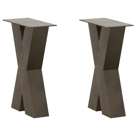 Patas de mesa centro forma X 2uds acero natural 38x(42-43) cm von , Tischbeine - Ref: Foro24-4012955, Preis: 82,63 €, Rabatt: %