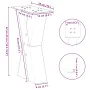 Patas de mesa centro forma X 2uds acero natural 38x(42-43) cm von , Tischbeine - Ref: Foro24-4012955, Preis: 82,63 €, Rabatt: %