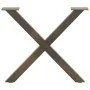 Patas de mesa centro forma X 2uds acero natural 60x(42-43) cm de , Patas para mesas - Ref: Foro24-4012903, Precio: 55,12 €, D...