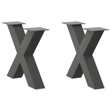 Patas para mesa de centro en forma de X 2 uds antracita acero von , Tischbeine - Ref: Foro24-4012962, Preis: 91,11 €, Rabatt: %