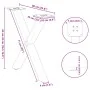 Patas de mesa de centro forma X 2uds acero blanco 60x(42-43) cm by , Table legs - Ref: Foro24-4012901, Price: 55,44 €, Discou...