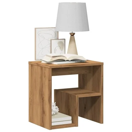Mesita de noche madera de ingeniería roble artisian 40x30x40 cm de , Mesitas de noche - Ref: Foro24-856528, Precio: 31,21 €, ...