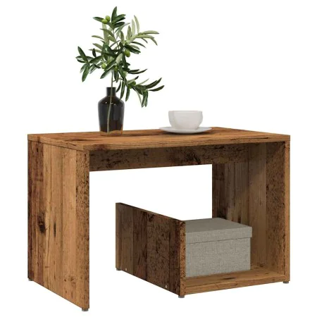 Mesa auxiliar de madera contrachapada envejecida 59x36x38 cm by , Side tables - Ref: Foro24-856540, Price: 34,28 €, Discount: %