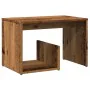 Mesa auxiliar de madera contrachapada envejecida 59x36x38 cm by , Side tables - Ref: Foro24-856540, Price: 34,28 €, Discount: %