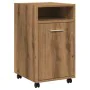 Armario ruedas contrachapada roble artisan 33x38x60 cm de , Taquillas y armarios de almacenamiento - Ref: Foro24-856563, Prec...