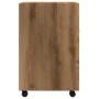 Armario ruedas contrachapada roble artisan 33x38x60 cm de , Taquillas y armarios de almacenamiento - Ref: Foro24-856563, Prec...