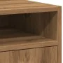 Armario ruedas contrachapada roble artisan 33x38x60 cm de , Taquillas y armarios de almacenamiento - Ref: Foro24-856563, Prec...
