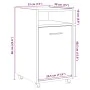 Armario ruedas contrachapada roble artisan 33x38x60 cm de , Taquillas y armarios de almacenamiento - Ref: Foro24-856563, Prec...