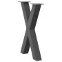 Patas para mesa de comedor en forma de X 2 uds acero antracita by , Table legs - Ref: Foro24-4012974, Price: 102,61 €, Discou...