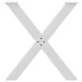 Patas para mesa de comedor en forma de X 2 uds acero blanco by , Table legs - Ref: Foro24-4012981, Price: 112,09 €, Discount: %