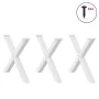 Patas para mesa de comedor en forma de X 3 uds acero blanco by , Table legs - Ref: Foro24-4012997, Price: 159,97 €, Discount: %