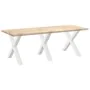 Patas para mesa de comedor en forma de X 3 uds acero blanco by , Table legs - Ref: Foro24-4012997, Price: 159,97 €, Discount: %