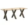 Patas para mesa comedor forma X 3uds acero natural 80x(72-73)cm von , Tischbeine - Ref: Foro24-4012995, Preis: 152,85 €, Raba...