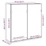 Armario de espejo de baño contrachapada envejecida 64x20x66,5cm von , Badezimmerwaschtische - Ref: Foro24-856940, Preis: 72,4...