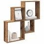 Estante de pared madera ingeniería envejecida 80x15x78,5 cm de , Estantes y estanterías - Ref: Foro24-856610, Precio: 31,75 €...