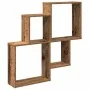 Estante de pared madera ingeniería envejecida 80x15x78,5 cm de , Estantes y estanterías - Ref: Foro24-856610, Precio: 31,75 €...