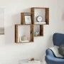 Estante de pared madera ingeniería envejecida 80x15x78,5 cm de , Estantes y estanterías - Ref: Foro24-856610, Precio: 31,75 €...
